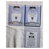 Lot of 3 Blake Lizotte Hockey Cards with Upper Deck Allure Rookie, Auto, and Purple Diamond 01/10