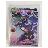 Russell Wilson 2013 Topps Finest Holo Aluminum 01/49 - Seattle Seahawks Football Card