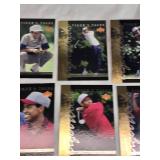Set of 30 Tiger Woods Golf Cards from 2001 Upper Deck Rookie Set
