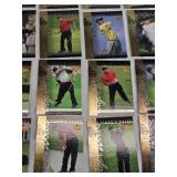 Set of 30 Tiger Woods Golf Cards from 2001 Upper Deck Rookie Set
