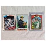 Lot of 3 Baseball Cards Featuring Jim Kaat, Mickey Lolich, and Angel Mangual Rookie Cup