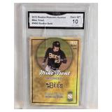 Mike Trout Rookie 2012 Rookie Phenoms Custom #NNO Rookie Gold Graded GMA 10- Salt Lake Bees Baseball Card