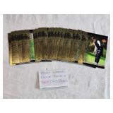 Complete Set of 30 Tiger Woods Golf Cards from 2001 Upper Deck Rookie Set