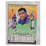 8" Plastic Case of Various Brand NFL Football Cards Including from 2008 Upper Deck Football Heroes, Fleer Ultra 