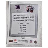 8" Plastic Case of Various Brand NFL Football Cards Including from 2008 Upper Deck Football Heroes, Fleer Ultra 