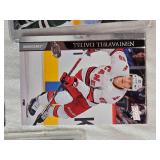 Lot of 5 Hockey Cards Featuring John Klingberg, Teuvo Teravainen, Victor Hedman, Brock Boeser, and John Moore. 2020-21 Upper Deck Series 1 Hockey Cards.