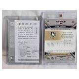 Lot of 2 Ryan Malone Hockey Cards including 2006-07 In The Game International Ice Autographed and 2006-07 Upper Deck Black Diamond Limited Edition 012/100