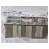 8" Plastic Case of Baseball Cards From Various Products Including 1995-1996 Upper Deck, 2002 Upper Deck, 1996 Donruss - Uncounted