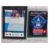 Lot of 2 Ryan Poehling Hockey Cards including 2019-20 Upper Deck Young Guns SGC Graded 10 and Lincoln Stars Card.