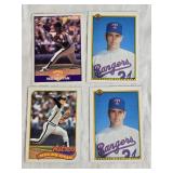 Lot of 4 Nolan Ryan Baseball Cards Including Texas Rangers and Houston Astros