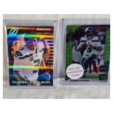 Lot of 2 Russell Wilson Football Cards Including 2020 Panini Elements and Zenith Artist Proof