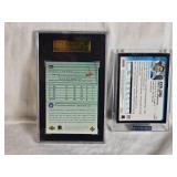 Lot of 2 Football Rookie Cards Featuring Danny Farmer 2000 UD Rookie Encore SGC 9 and Rien Long Bowman Chrome Rookie