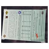 Lot of 2 Football Rookie Cards Featuring Danny Farmer 2000 UD Rookie Encore SGC 9 and Rien Long Bowman Chrome Rookie