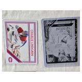 Lot of 4 Hockey Cards Featuring Charlie Lindgren and Nick Jensen