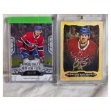Lot of 2 Ryan Poehling Hockey Cards with Exquisite Collection Rookies and Signature Masterpieces Auto
