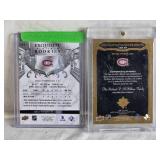 Lot of 2 Ryan Poehling Hockey Cards with Exquisite Collection Rookies and Signature Masterpieces Auto