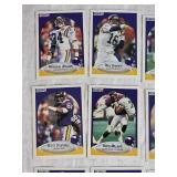 Lot of 15 Minnesota Vikings Football Cards from 1990 Fleer Set Featuring Players like Wade Wilson, Herschel Walker, and Anthony Carter