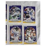 Lot of 15 Minnesota Vikings Football Cards from 1990 Fleer Set Featuring Players like Wade Wilson, Herschel Walker, and Anthony Carter