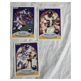 Lot of 15 Minnesota Vikings Football Cards from 1990 Fleer Set Featuring Players like Wade Wilson, Herschel Walker, and Anthony Carter