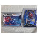 Lot of 2 Ryan Poehling Rookie Hockey Cards Including Upper Deck Credentials Rookie Science and Allure Blue Line Rookie Auto Numbered 25/35