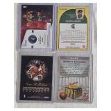 Lot of 4 Basketball Cards Featuring Aaron Henry Auto, Anthony Goldwire Auto, Malik Beasley Auto, and Nate McMillan Auto