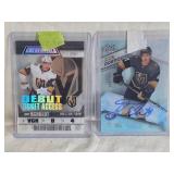 Lot of 2 Jimmy Schuldt Hockey Cards Ice Premiers Auto Numbered 4/399 and Debut Ticket Numbered 291/299