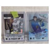 Lot of 2 Jimmy Schuldt Hockey Cards Ice Premiers Auto Numbered 4/399 and Debut Ticket Numbered 291/299