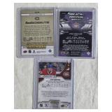 Lot of 3 Ryan Poehling Hockey Cards including Upper Deck Canvas Rookie, Engrained Rookie Numbered 06/10, and Obsidian Rookies.