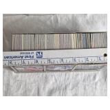 8" Plastic Case of Baseball Cards Featuring Various Brands and Year 