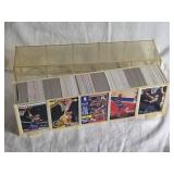 13 1/2" Plastic Case Basketball Cards with Various Years and Brands Such as Upper Deck 89-90, Fleer 