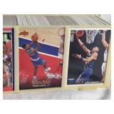 13 1/2" Plastic Case Basketball Cards with Various Years and Brands Such as Upper Deck 89-90, Fleer 