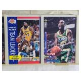 13 1/2" Plastic Case Basketball Cards with Various Years and Brands Such as Upper Deck 89-90, Fleer 
