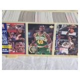 13 1/2" Plastic Case Basketball Cards with Various Years and Brands Such as Upper Deck 89-90, Fleer 