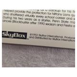 Box of Football Cards Various Brands and Years including sets like Fleer 