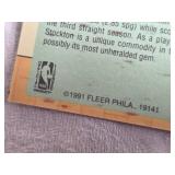 Box of NBA Basketball Cards from Various Brands and Years including Fleer 