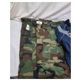 U.S. Air Force PTU Jacket and Pants (Size L) with 2 Pairs Camouflage Pants (Medium Long)