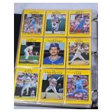 Large Binder of 1991 Fleer Baseball Cards Featuring Players Like Jose Canseco, Dave Henderson, and Orel Hershiser