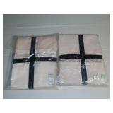 2 Pack Full Blush 100% Cotton Sateen Flate Sheet Separate | BOKSER HOME