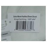 BOKSER Home Extra Warm Feather & Down Duvet Comforter Insert by King - Cal King