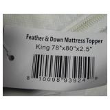King Feather & Down Plush Luxury Mattress Topper | BOKSER HOME 810098939249