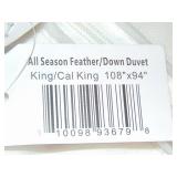BOKSER Home All Season Feather & Down Duvet Comforter Insert by King - Cal King