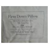 Firm 700 fill Power Luxury White Duck Down RDS Certified Machine Washable White Bed Pillow | BOKSER HOME