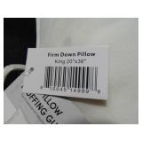 Firm 700 fill Power Luxury White Duck Down RDS Certified Machine Washable White Bed Pillow | BOKSER HOME