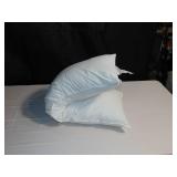 Lumbar Down Alternative White Bed Pillow - 16" x 44" | BOKSER HOME