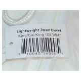 Lightweight 700 Fill Power Luxury White Duck Down Duvet Comforter Insert King/Cal King | BOKSER HOME