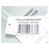 BOKSER Home All Season Feather & Down Duvet Comforter Insert- Full - Queen