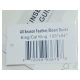 BOKSER Home All Season Feather & Down Duvet Comforter Insert King - Cal King
