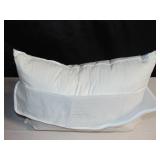 Firm 700 fill Power Luxury White Duck Down RDS Certified Machine Washable Standard/Queen White Bed Pillow | BOKSER HOME