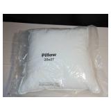 20" x 20" Square Down Alternative White Pillow Insert | BOKSER HOME