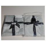Queen Size Pebble Gray 2 Pack 100% Cotton Flat Sheet